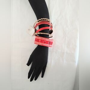 NEW 7 Piece Bohemian Bangle Bracelet Set